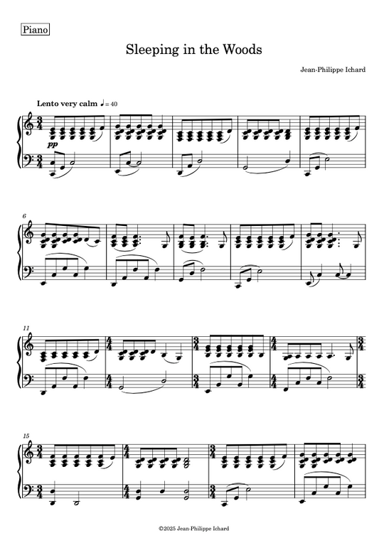 Sleeping in the Woods